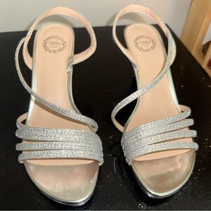 Silver Strappy Evening Sandals